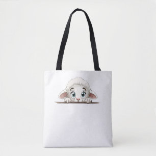 Schafpeeking Niedlich Adorable Funny Animal Cartoo Tasche