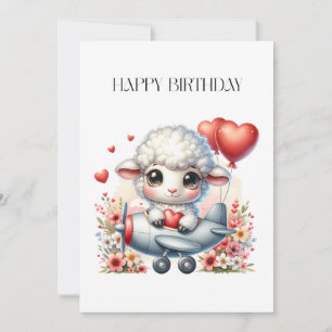 Schafpilot Geburtstag Karte