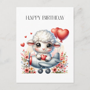 Schafpilot Geburtstag Postkarte