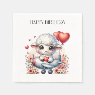 Schafpilot Geburtstag Serviette