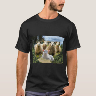 Schafschaf Herde Baby Lamb Schaffarm T-Shirt