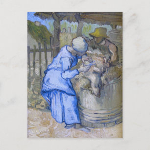 Schafscherer (nach Millet), Van Gogh Fine Art Postkarte