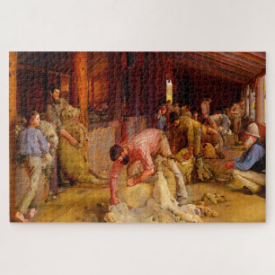 Schafschur Tom Roberts 1890 australische Kunst