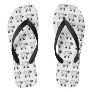 Schafsflocken Flip Flops