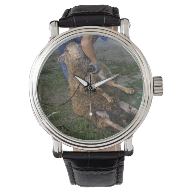 Schafshören Armbanduhr (Vorderseite)