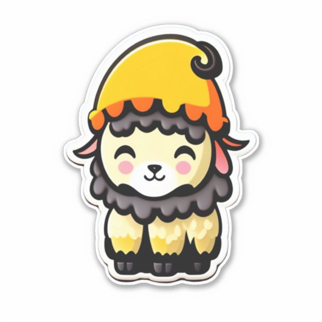 Schafsklammer Aufkleber (Vorderseite)