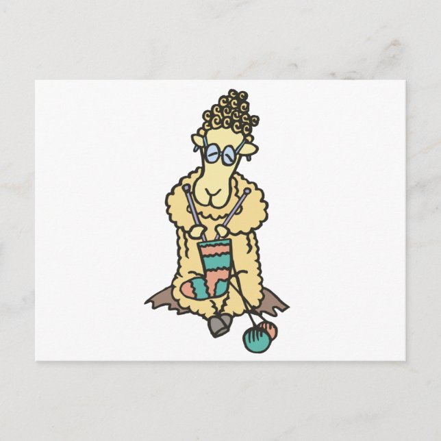 Schafspinken Postkarte (Vorderseite)