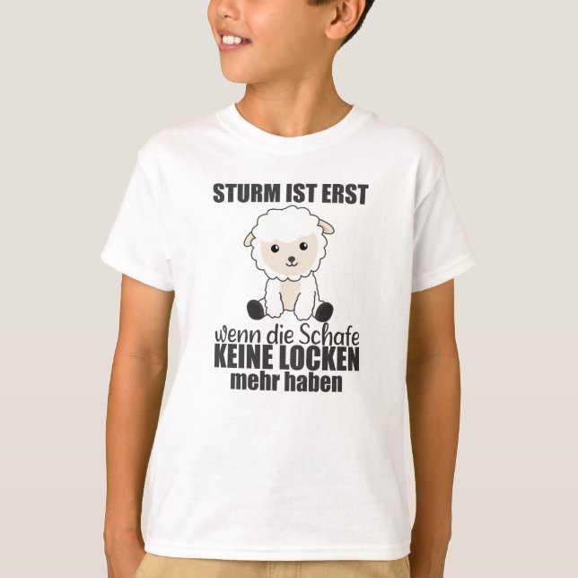 Schafsturm Norddeutschland Nordseeküste T-Shirt (Vorderseite)