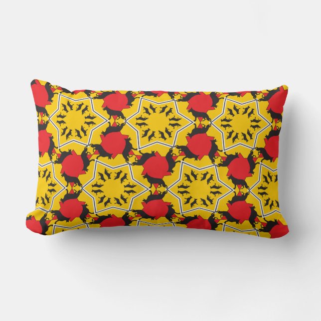 Schaftmuster-Pillow Lendenkissen (Vorderseite)