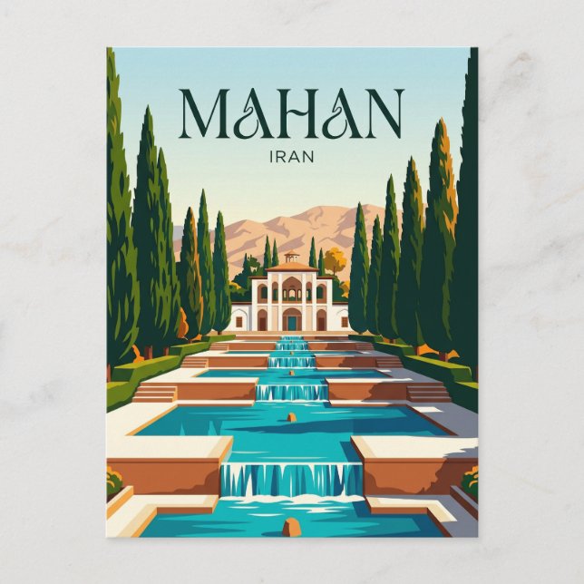 Schahzadeh-Garten Iran Postkarte (Vorderseite)