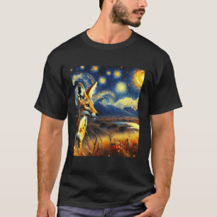 Schakal Sternennacht Schakal T-Shirt