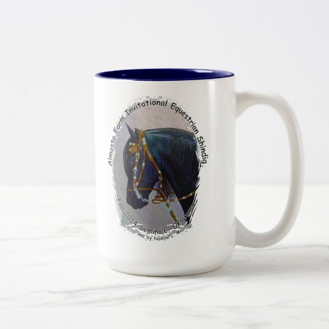 Schale, Almosta Bauernhof-Fahrfall 2014 Zweifarbige Tasse (Rechts)