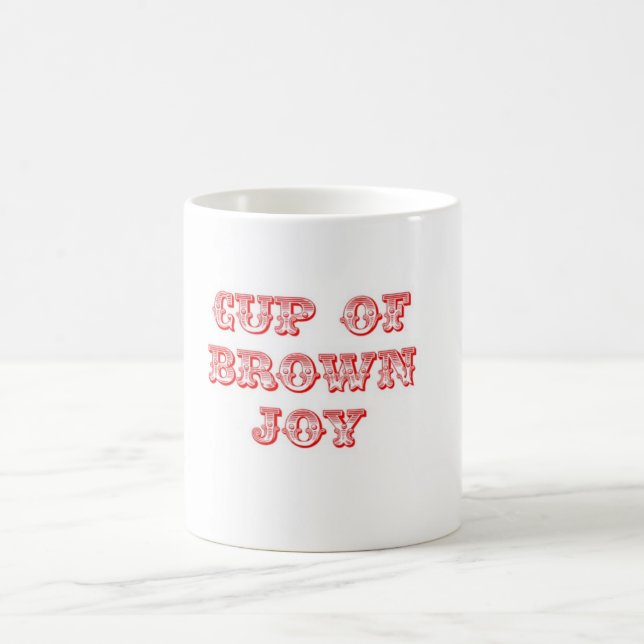 Schale der Brown-Freude-Tasse Kaffeetasse (Mittel)