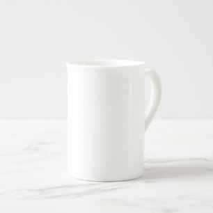 Schale der DIY weiße ~ Knochen-China-10oz Prozellantasse
