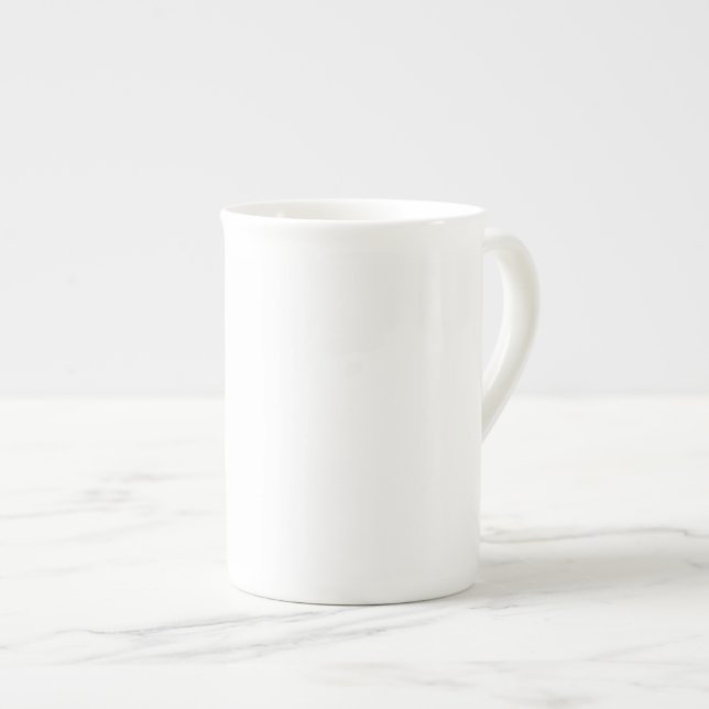 Schale der DIY weiße ~ Knochen-China-10oz Prozellantasse (Vorderseite Rechts)