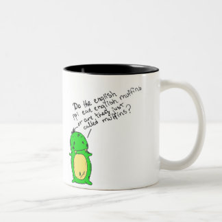 Schale des englischen Muffins Zweifarbige Tasse