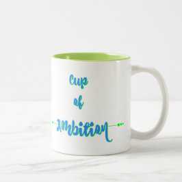 Schale Ehrgeiz - blaues Grün Zweifarbige Tasse