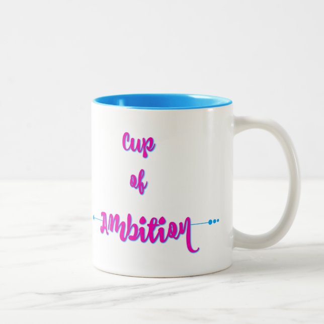 Schale Ehrgeiz - Rosa Zweifarbige Tasse (Rechts)