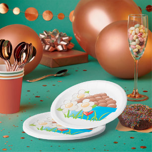 Schale für Eier Teller aus Lebensmittelpapier