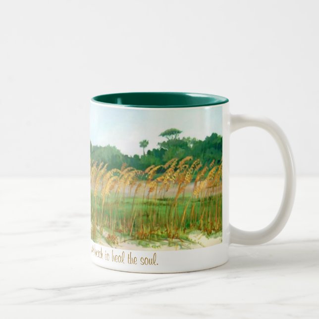 Schale für einen langen Weg Zweifarbige Tasse (Rechts)