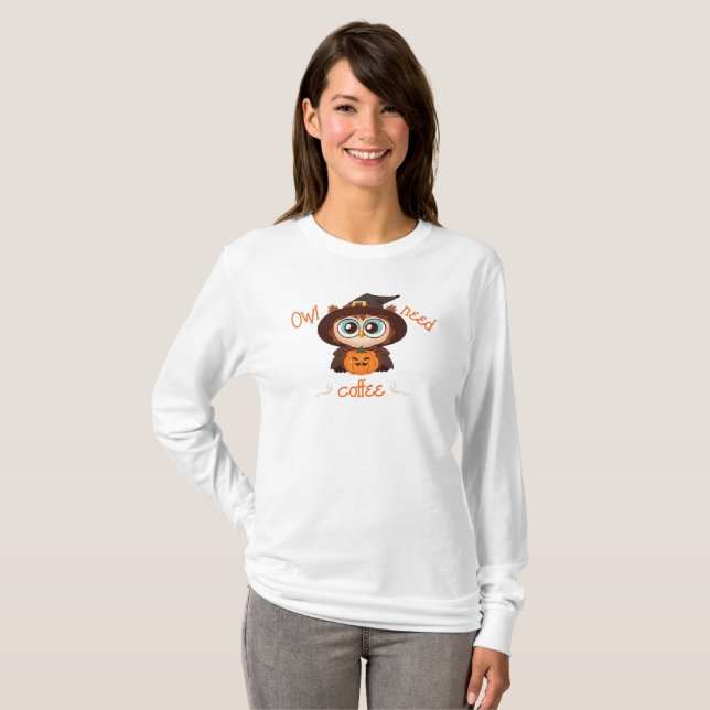 Schale/Herbst/Herbst/Halloween/Kürbis T-Shirt (Vorne ganz)