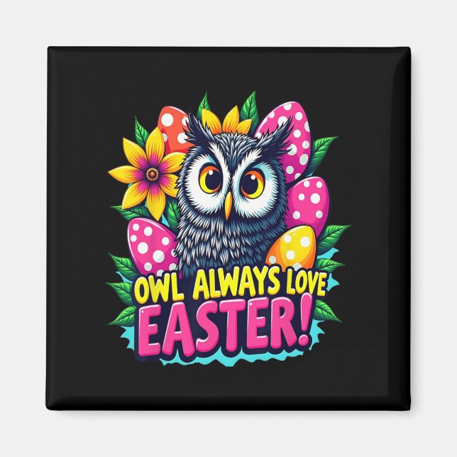 Schale immer Liebe Osterfarbene Ostereier Magnet (Vorne)