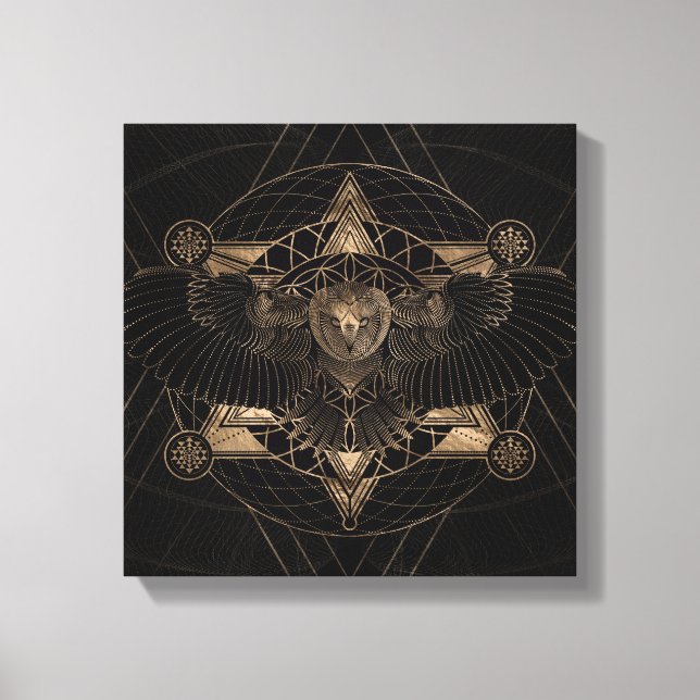 Schale in Sacred Geometrie Zusammensetzung Leinwanddruck (Vorderseite)