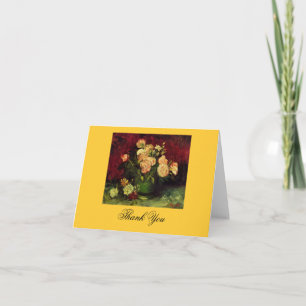 Schale mit Pfingstrosen und Rosen, Vincent van Gog Dankeskarte