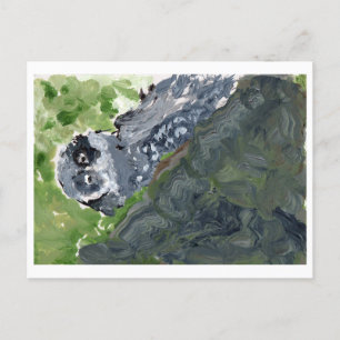 Schale mit Postkarte aus Marmor
