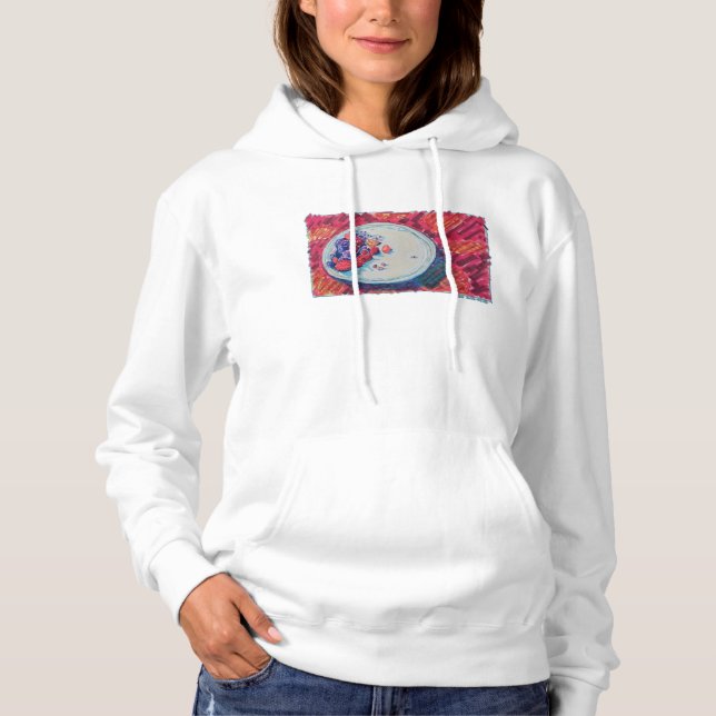 Schale mit roten Früchten Hoodie (Vorderseite)