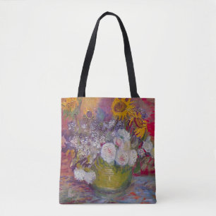 Schale mit Sonnenblumen und Rosen von Vincent van  Tasche