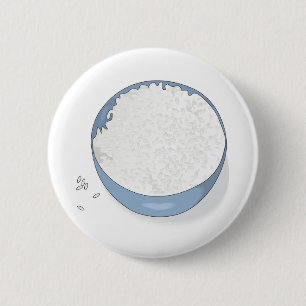 Schale mit weißem Reis Button
