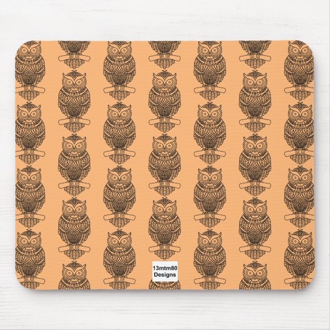 Schale (Muster orange) - Maus-Pad Mousepad (Vorne)