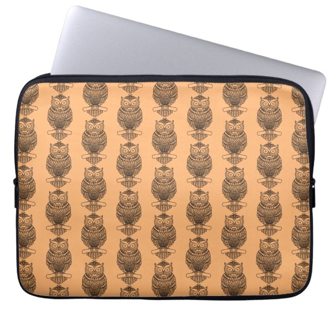 Schale (orange) - Laptop-Sieb Laptopschutzhülle (Vorderseite)