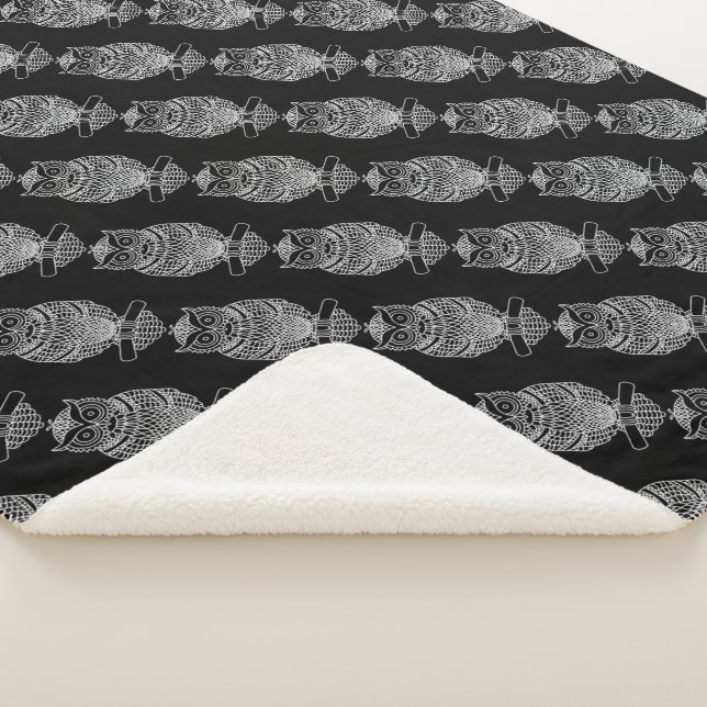 Schale (schwarz) - Sherpa-Blanket Sherpadecke (3/4)