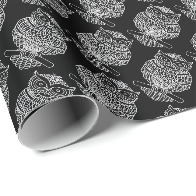 Schale (schwarz) - Umschlagpapier Geschenkpapier (Rolleneckpunkt)
