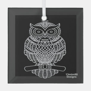 Schale (schwarzes Quadrat) - Glasverzierung Ornament Aus Glas