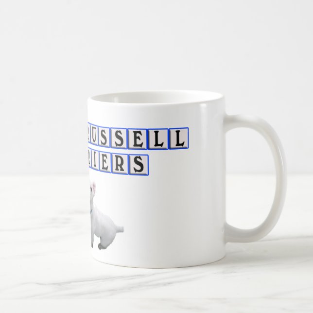 SCHALE/TASSE - JACK-RUSSELL-TERRIER I-LIEBE-(HERZ) KAFFEETASSE (Rechts)