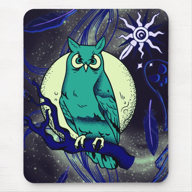 Schale und Gespenst Mousepad (Vorne)