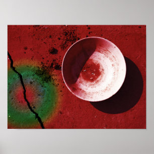 Schale und Riss Poster