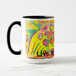 Schale von verrücktem tasse