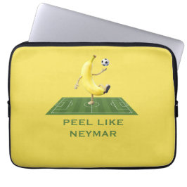 Schäle wie ein Champion Lustiges Banana-Fußball Cu Laptopschutzhülle