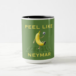 Schäle wie ein Champion Lustiges Banana-Fußball Cu Tasse