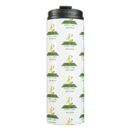 Schäle wie ein Champion Lustiges Banana-Fußball Cu Thermosbecher