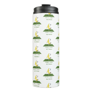 Schäle wie ein Champion Lustiges Banana-Fußball Cu Thermosbecher
