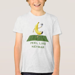 Schäle wie ein Champion Lustiges Banana-Fußball Cu Tri-Blend Shirt