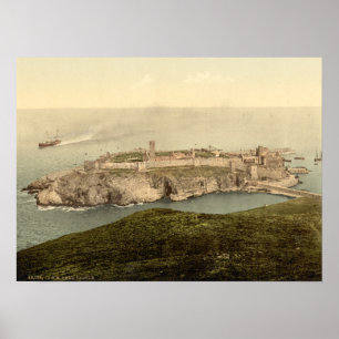 Schalen-Schloss, St Patrick Insel, Isle of Man Poster