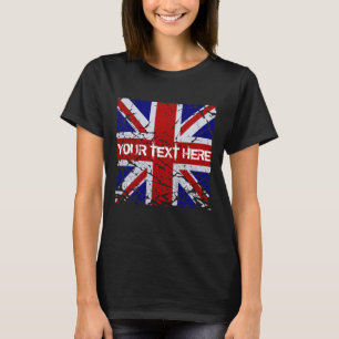 Schälende Union Jack-Flagge des Vereinigten Königr T-Shirt