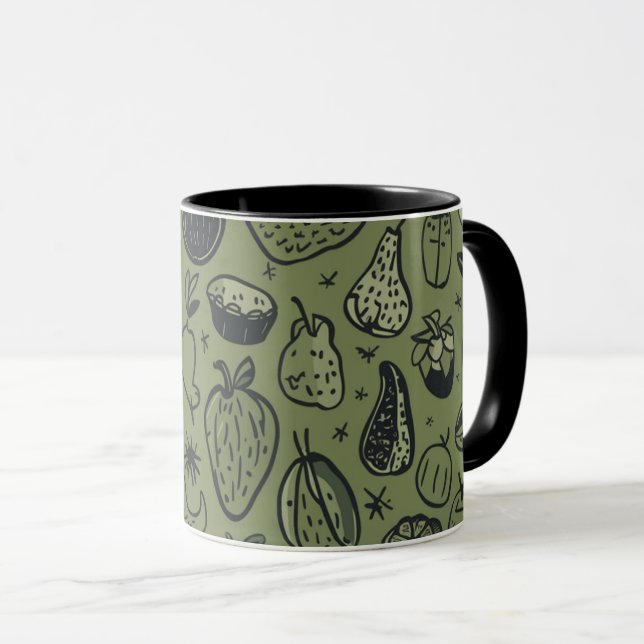 Schalenfrüchte Tasse (VorderseiteRechts)
