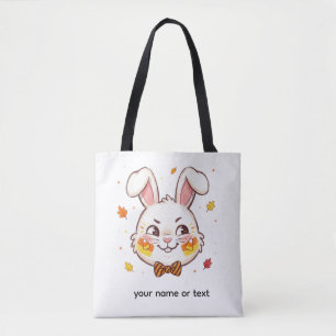 Schalkhafter Hase Halloween Candy Corn Tasche
